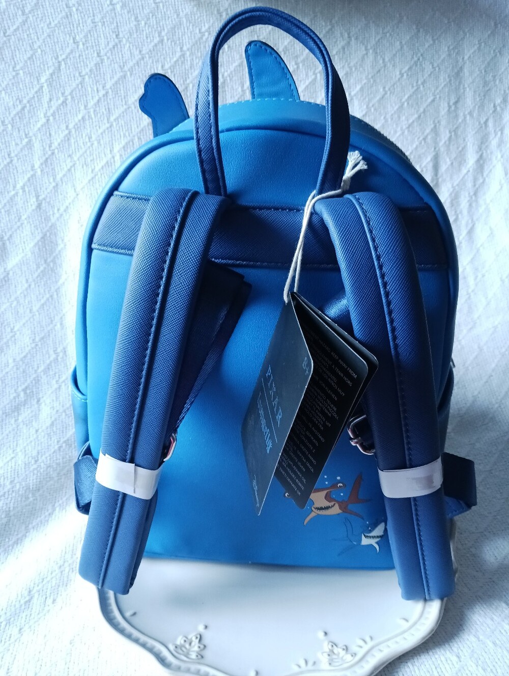 RARE Loungefly × Disney Pixar Finding Nemo Bruce the Shark Mini Backpack - Picture 8 of 14